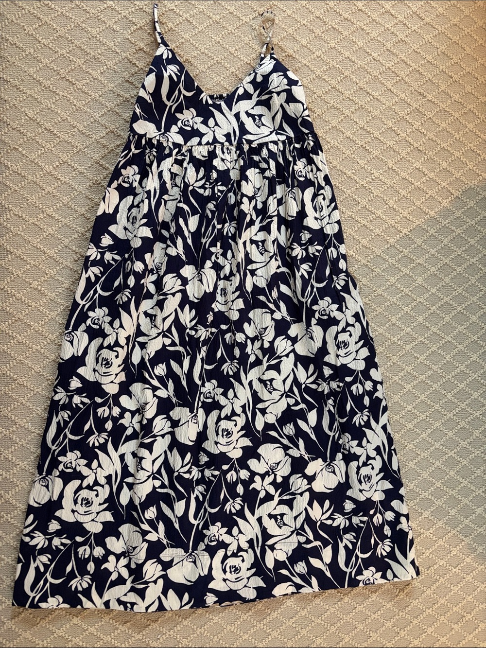 a new day Navy Floral Spaghetti-Strap Maxi Dress